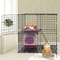 Cat Kennel Playpen Heavy Duty Cage For Cats And Small Pets Secure 2 Doors Ladder Perfect For Kitten