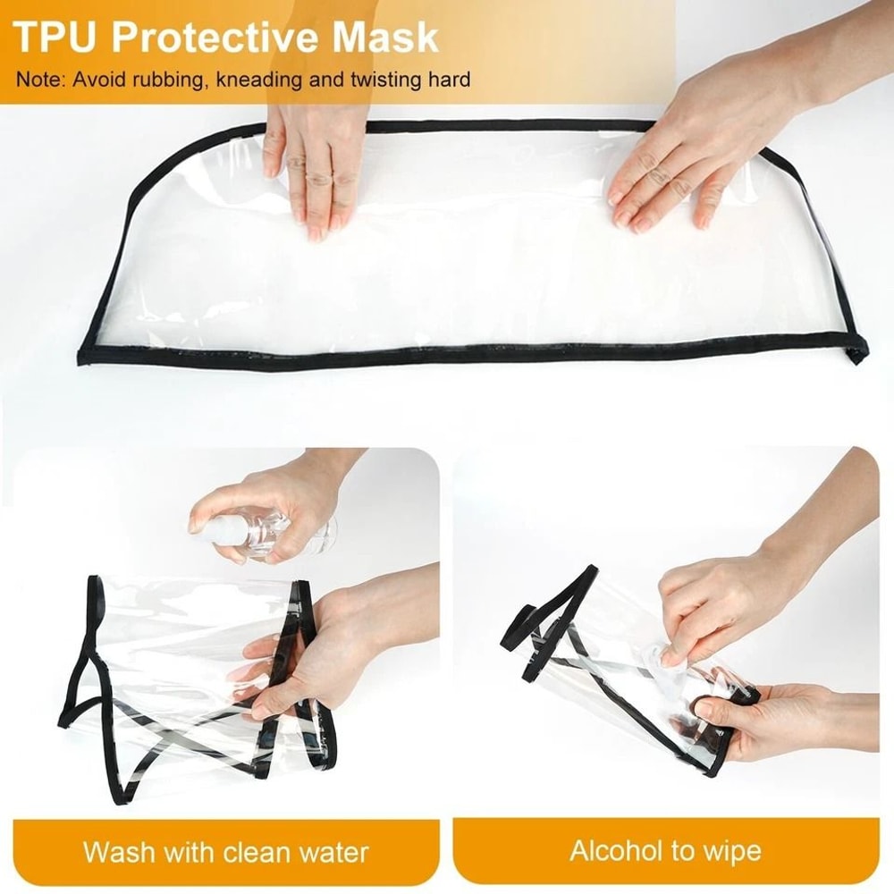 Transparent Protection Hat Anti Spitting Saliva Splash Face Cover Unisex UV Shield Cap For Outdoor