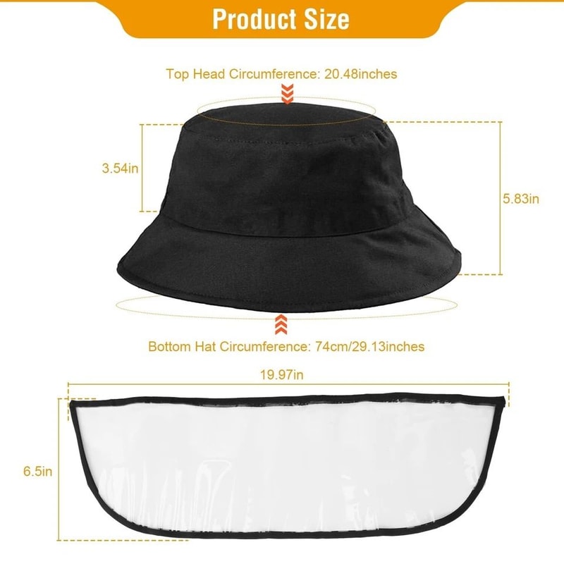 Transparent Protection Hat Anti Spitting Saliva Splash Face Cover Unisex UV Shield Cap For Outdoor