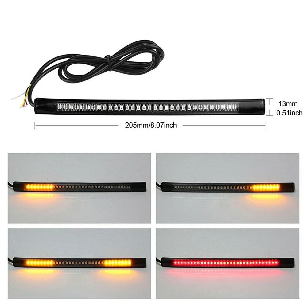 Flexible Turn Signal Light LED Tail Brake Stop Indicator For Easy Installation 5