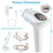 Permanent Hair Removal Ice Cooling IPL Device AtHome Hair Removal For Armpits Legs Bikini Line 12