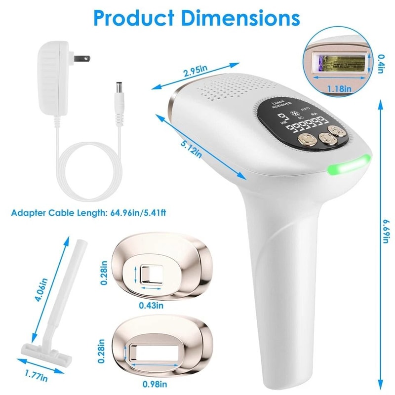 Permanent Hair Removal Ice Cooling IPL Device AtHome Hair Removal For Armpits Legs Bikini Line 12