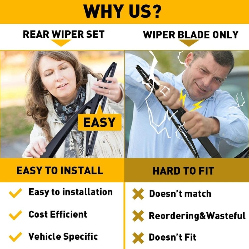 HighStrength Rear Windshield Blade Wiper Arm Set For Vehicles 2