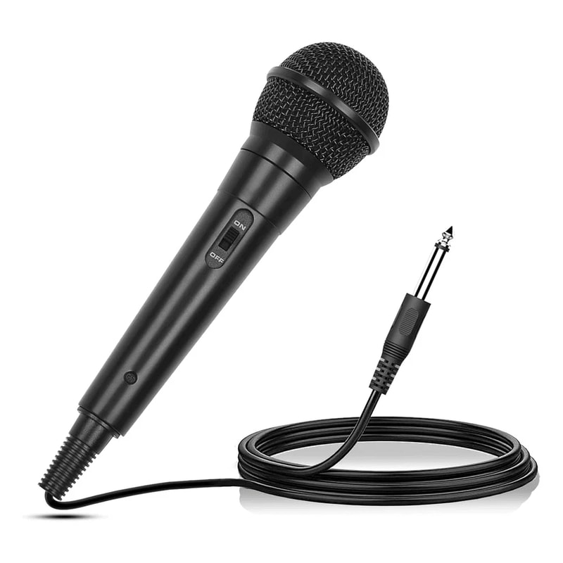 Cardioid Dynamic Wired Microphone Portable Vocal Mic For Singing Perfect For Live Performances 0
