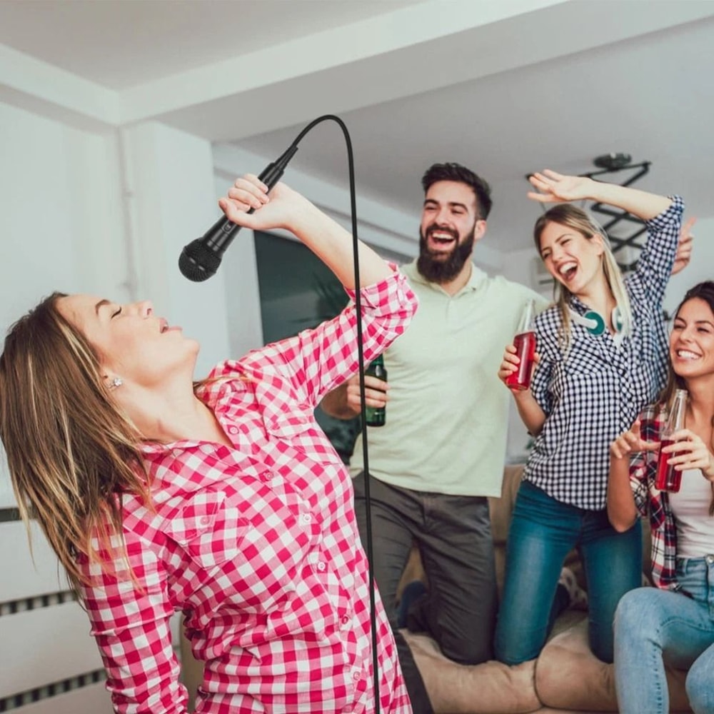 Cardioid Dynamic Wired Microphone Portable Vocal Mic For Singing Perfect For Live Performances 3