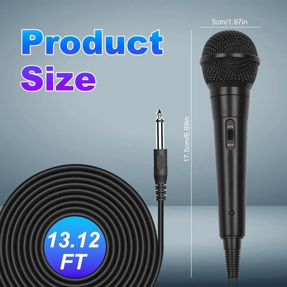 Cardioid Dynamic Wired Microphone Portable Vocal Mic For Singing Perfect For Live Performances 7