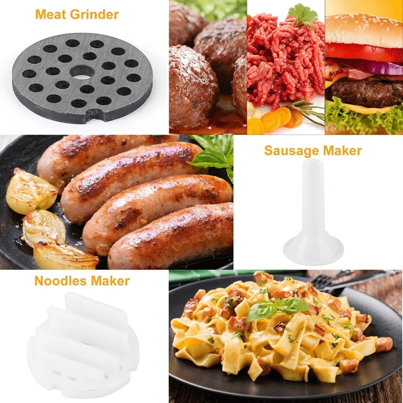 Manual Meat Grinder Mincer Sausage Maker Pasta Filler Machine Handheld Grinding Tabletop Tool 3