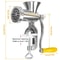 Manual Meat Grinder Mincer Sausage Maker Pasta Filler Machine Handheld Grinding Tabletop Tool 4