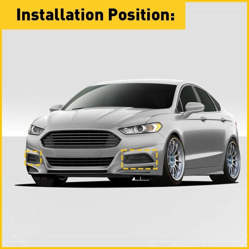 Durable Driver Passenger Side Fog Lamp Covers Perfect Fit LongLasting Protection 11