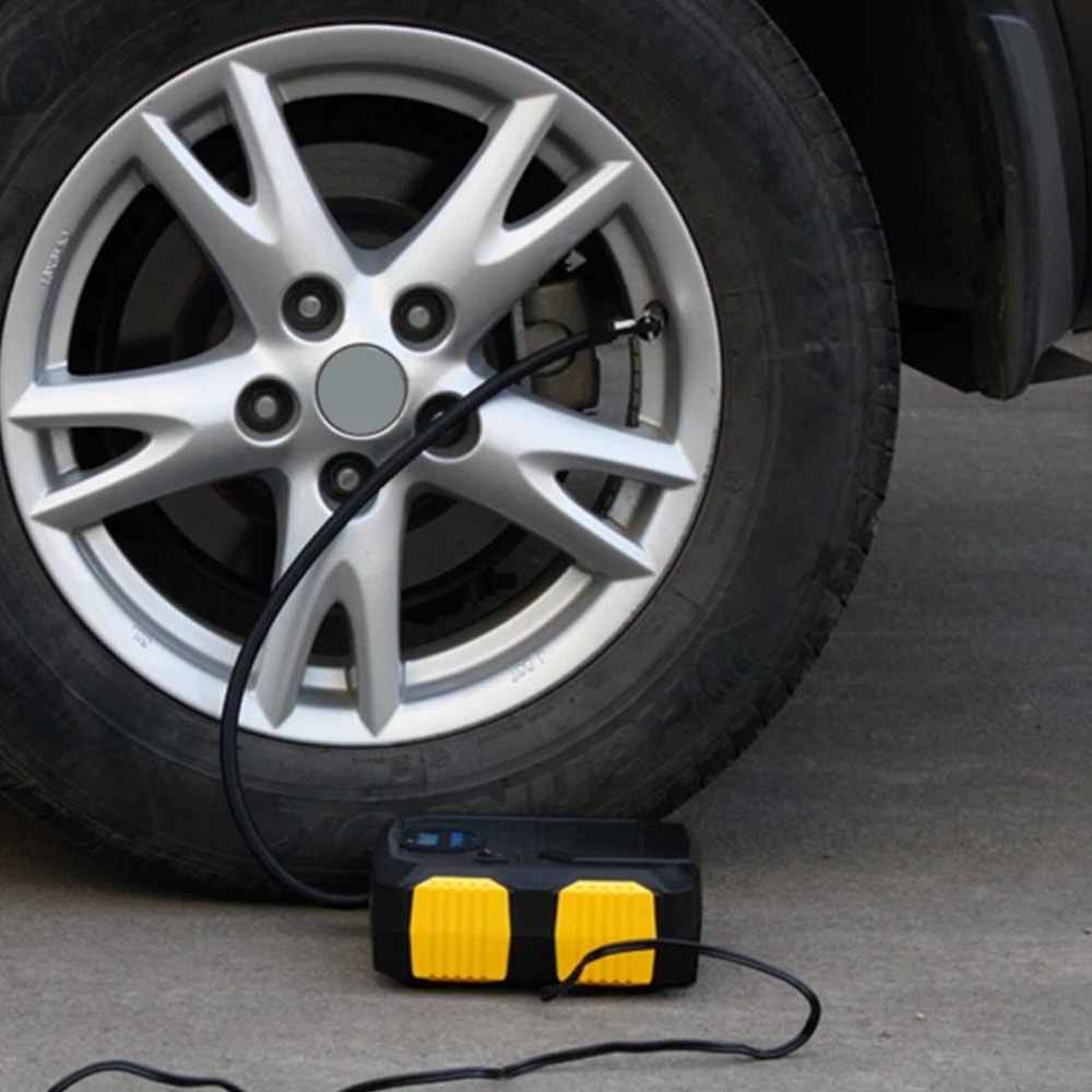 Tire Inflator Portable Car Air Pump Compressor Electric LED Display Auto Shut Off Fast Inflation 7