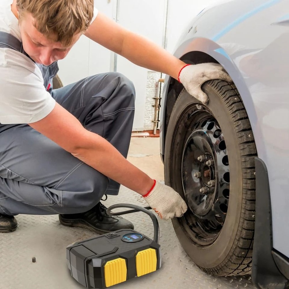 Tire Inflator Portable Car Air Pump Compressor Electric LED Display Auto Shut Off Fast Inflation 8