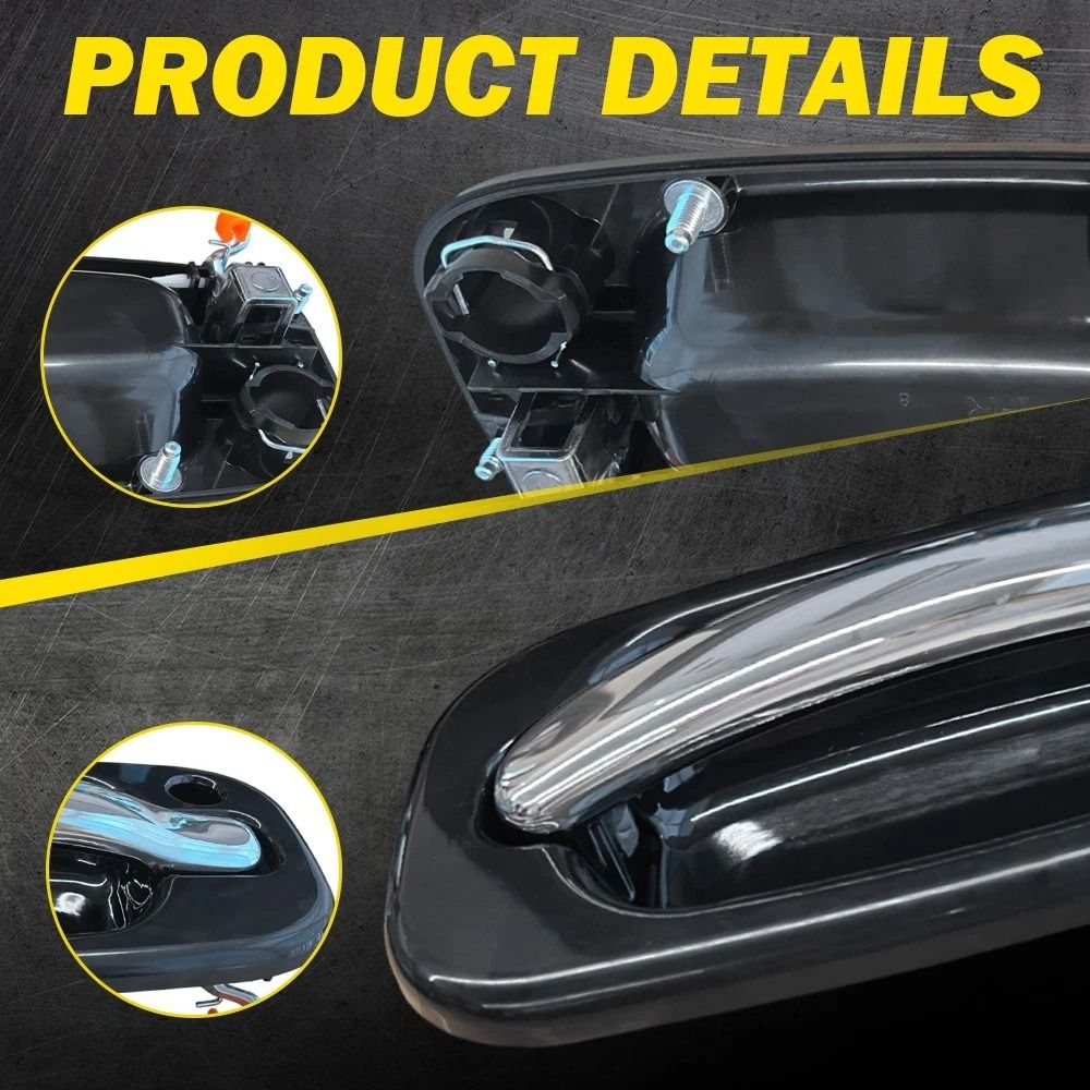 Durable Front Rear Outside Door Handles Set Simple Installation Quality Replacement Parts 4