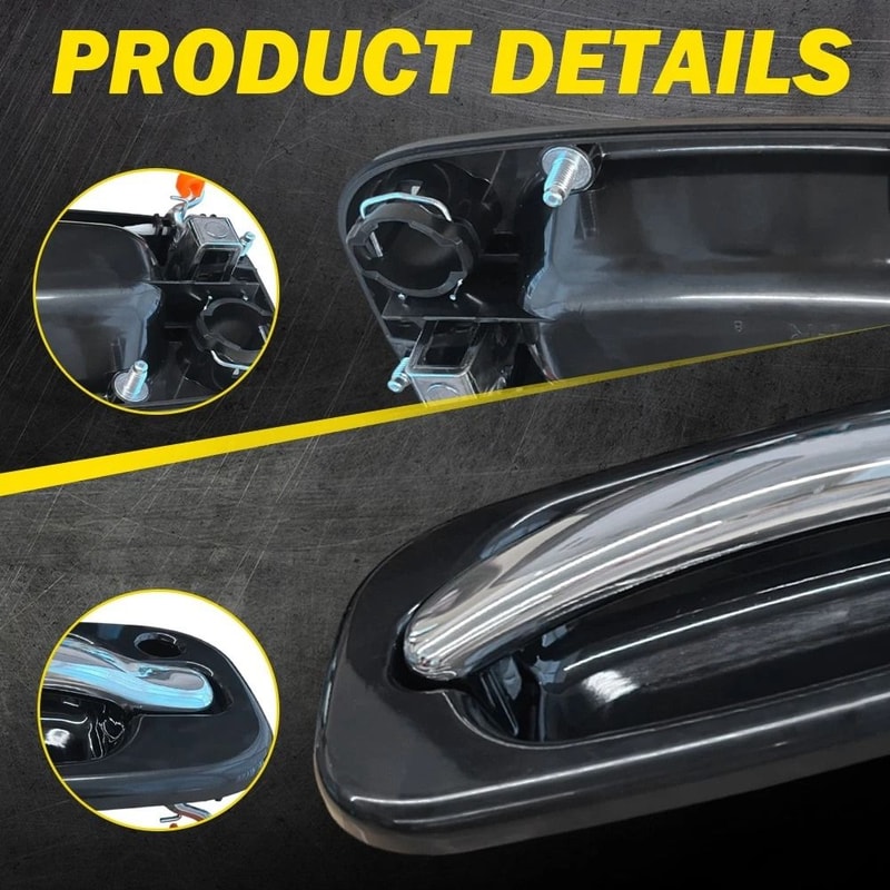Durable Front Rear Outside Door Handles Set Simple Installation Quality Replacement Parts 4