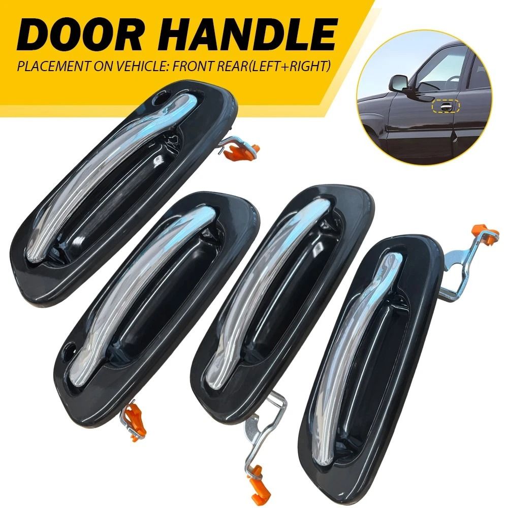 Durable Front Rear Outside Door Handles Set Simple Installation Quality Replacement Parts 11
