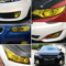 Golden Yellow Vinyl Wrap Gloss Headlight Tint Film Taillight Fog Light Film 3