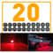 Truck Trailer Round Side Marker Lights LED AmberRed Bullet Light Waterproof DOT SAE 3