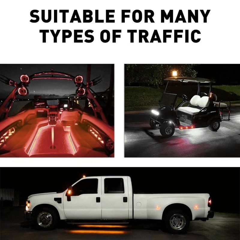 Truck Trailer Round Side Marker Lights LED AmberRed Bullet Light Waterproof DOT SAE 16