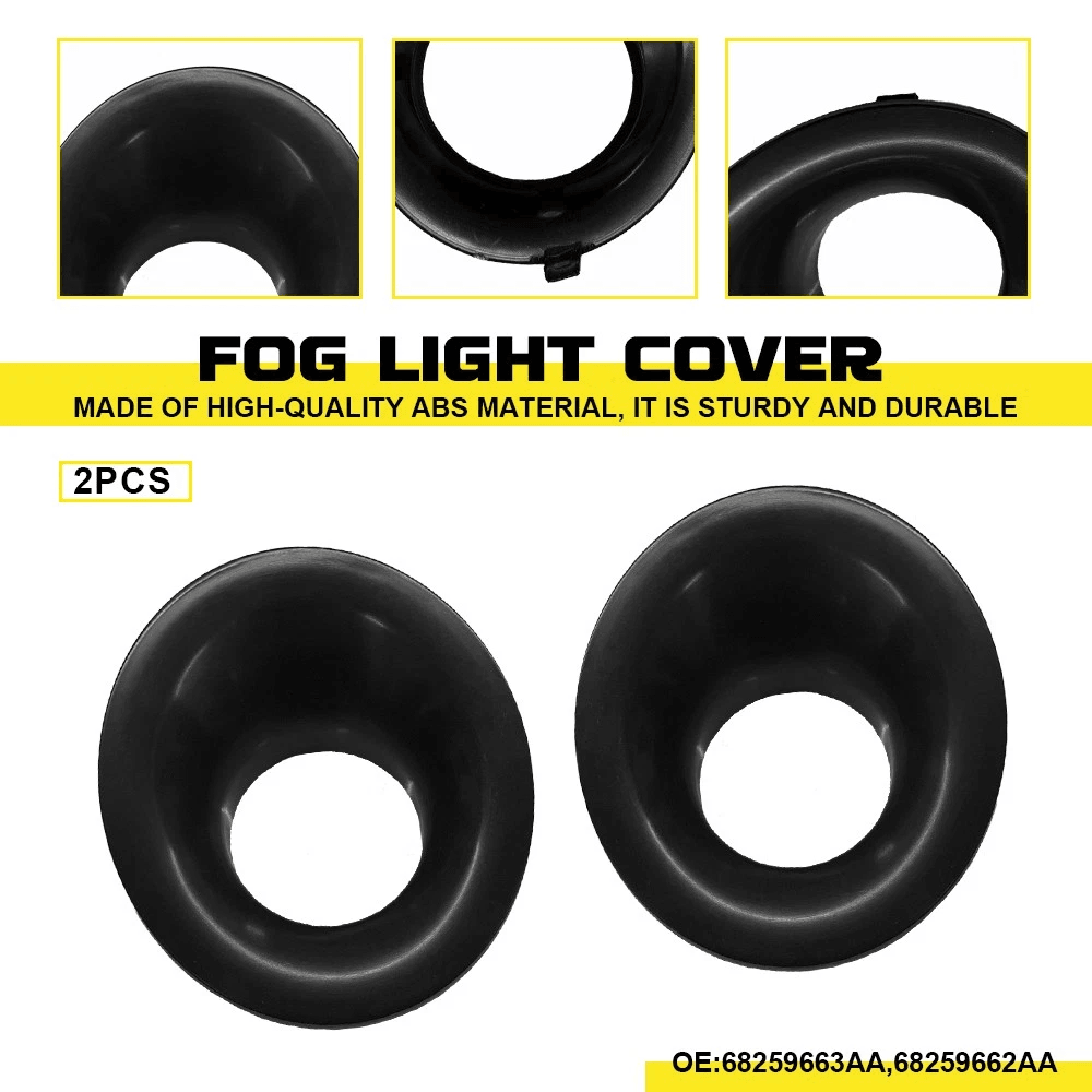 Fog Light Covers Bumper Bezels For Cars ImpactResistant 9