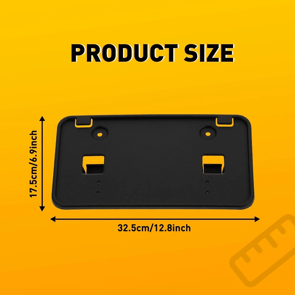 OEM Front Bumper License Plate Bracket Direct Replacement Superior Plastic 2