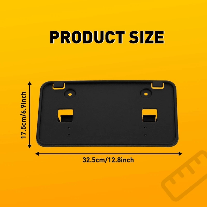 OEM Front Bumper License Plate Bracket Direct Replacement Superior Plastic 2