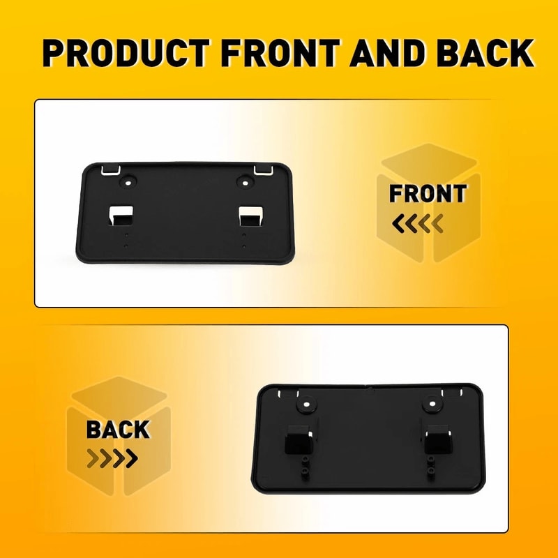 OEM Front Bumper License Plate Bracket Direct Replacement Superior Plastic 6