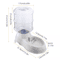 Automatic Gravity Pet Water Dispenser Waterer Feeder For Cats And Dogs SelfRefilling Fountain 7