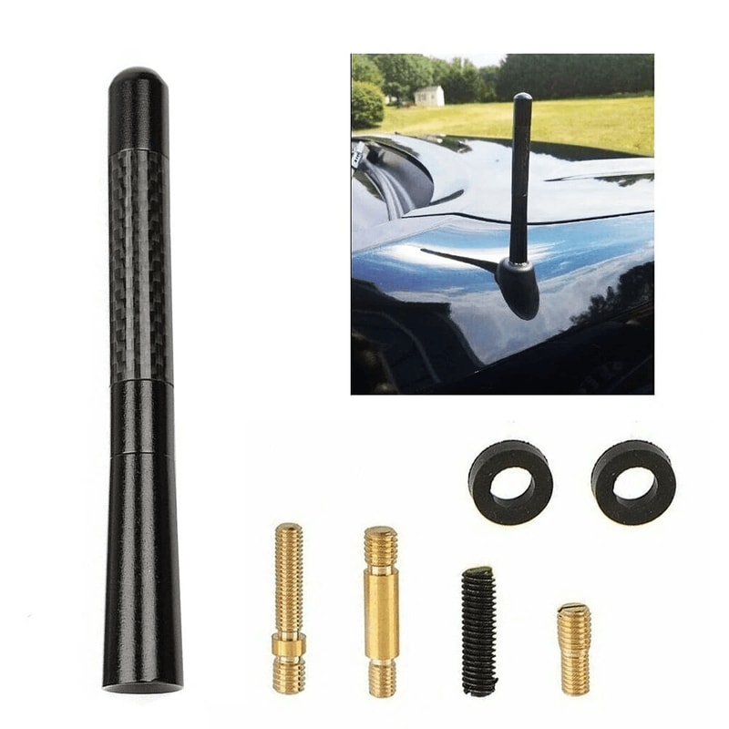 Universal Fit Carbon Fiber Antenna Perfect Replacement For Your Car 4