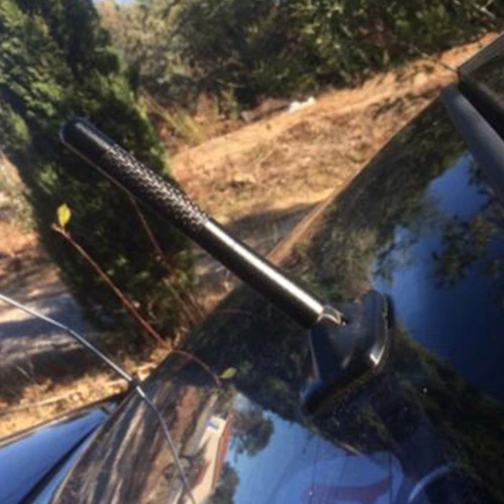 Universal Fit Carbon Fiber Antenna Perfect Replacement For Your Car 0