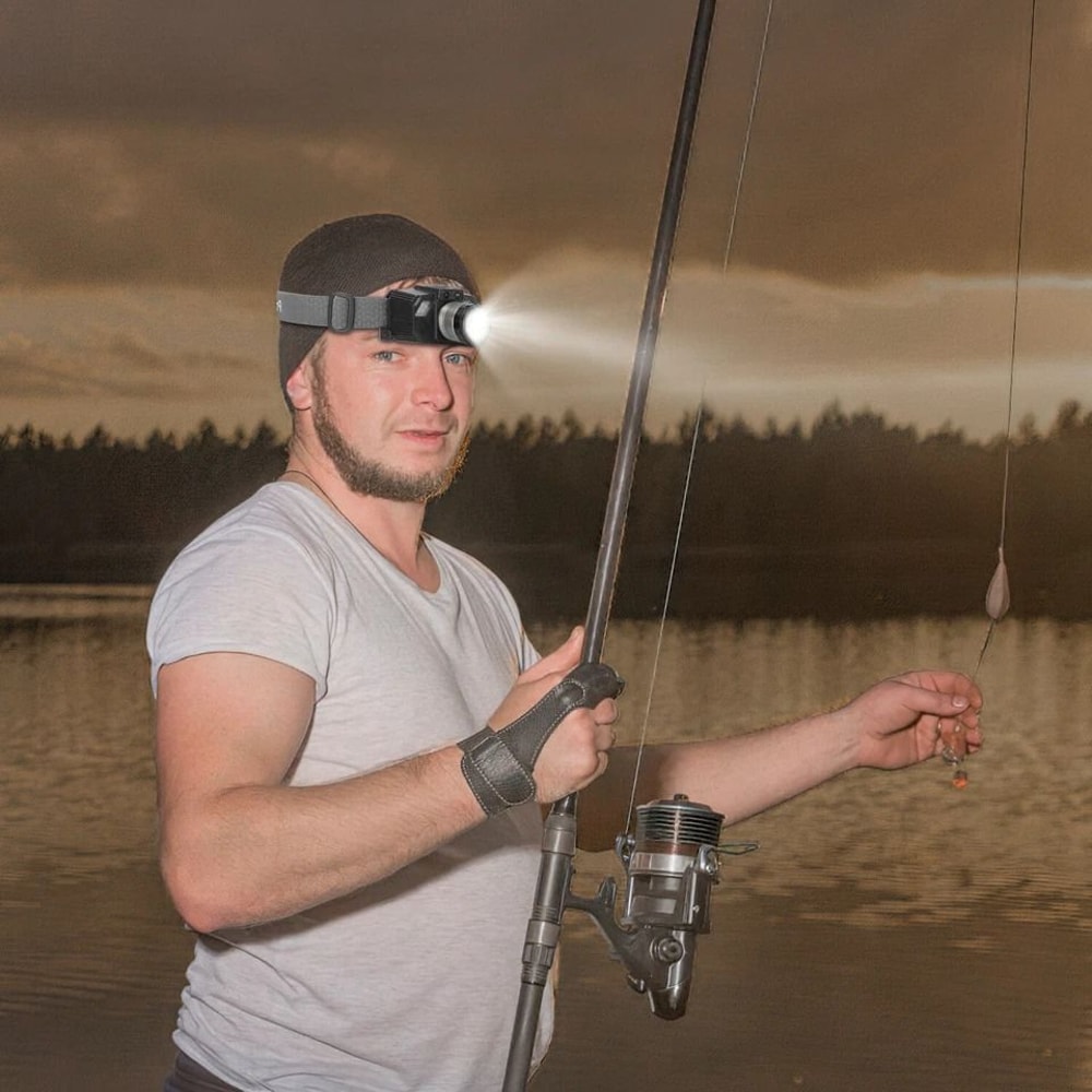 Motion Sensor Activated LED Headlamp Adjustable And Waterproof Lighting Modes Zoom Function 2