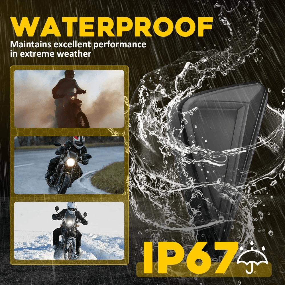 High Brightness LED Flush Mount Turn Signal Lights Waterproof Easy Installation For Motorcycles 3