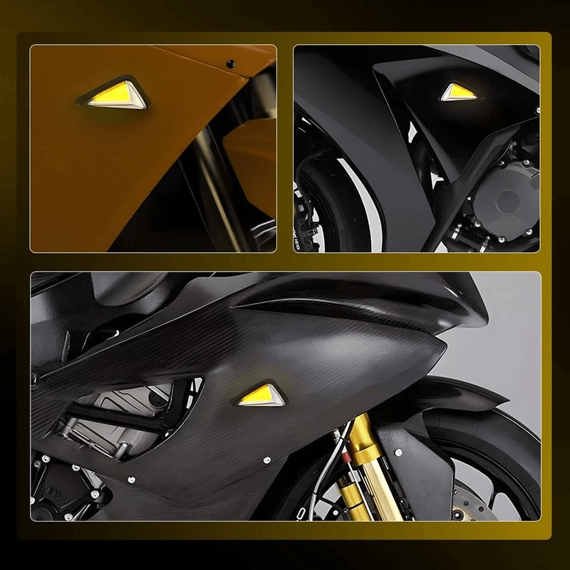 High Brightness LED Flush Mount Turn Signal Lights Waterproof Easy Installation For Motorcycles 5