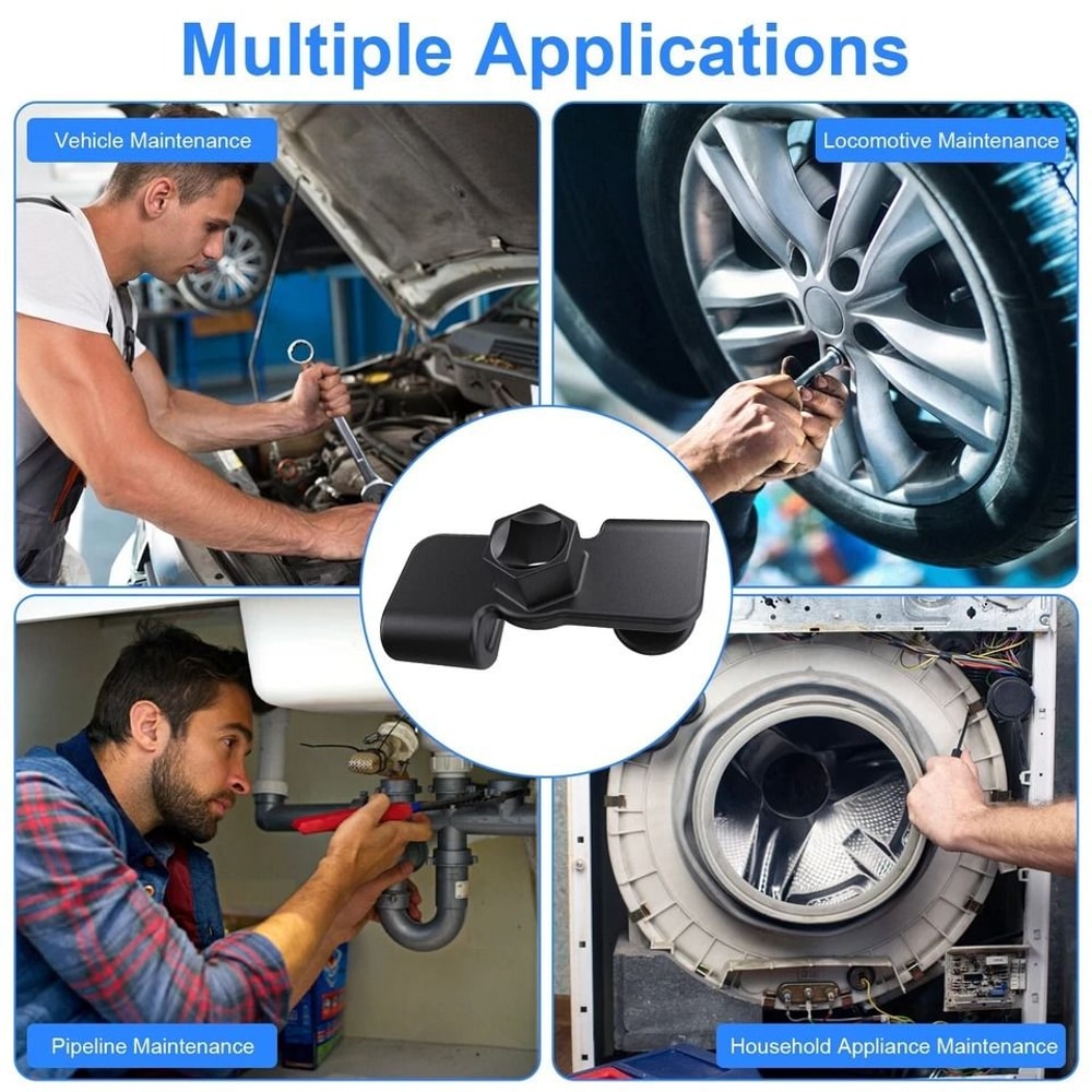 Drive Wrench Extender Adapter Universal Extension Tool Carbon Steel Portable Wrench Tool For Tighte 4