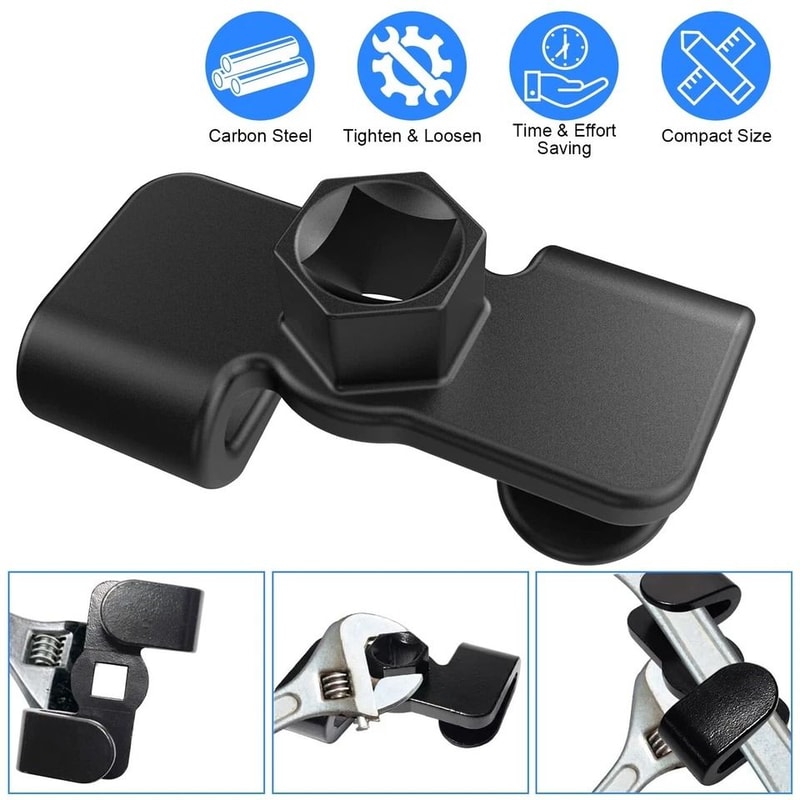 Drive Wrench Extender Adapter Universal Extension Tool Carbon Steel Portable Wrench Tool For Tighte 7