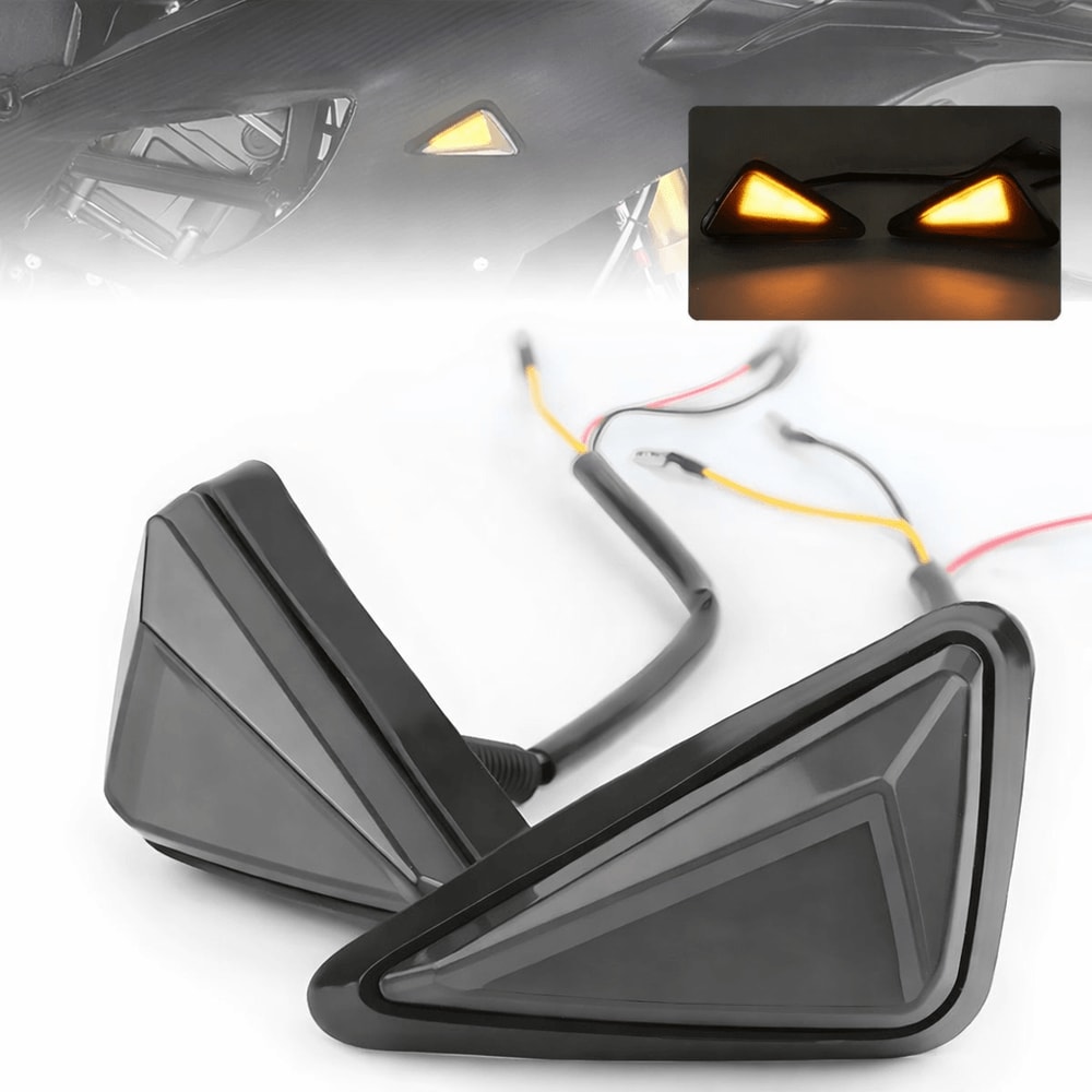 High Brightness LED Flush Mount Turn Signal Lights Waterproof Easy Installation For Motorcycles 0