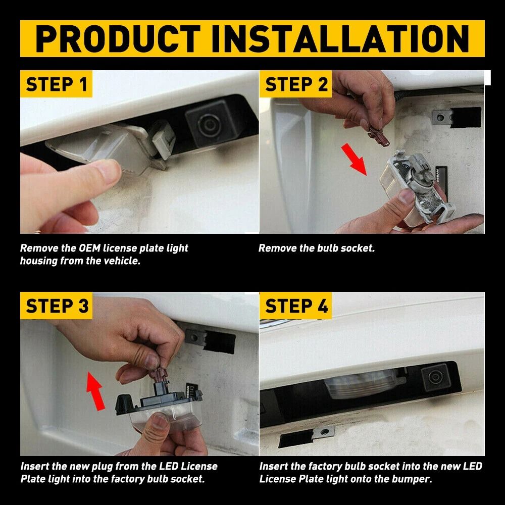 Super Bright SMD LED License Plate Light Lamp High Power Xenon White For Enhanced Safety 9