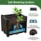 SelfWatering Garden Bed Planter Box Vertical Plants Bin With Lockable Wheels For Easy Yard Mobility 8