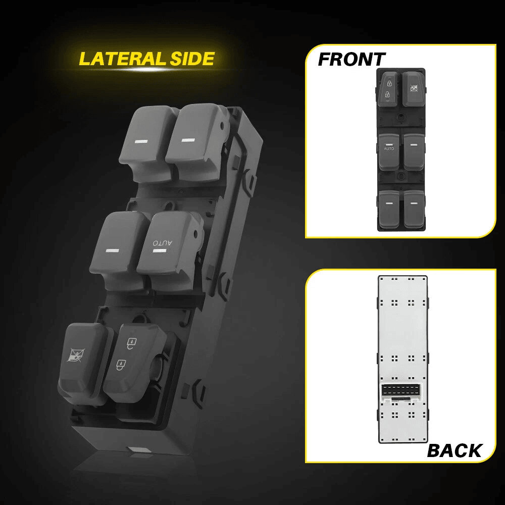 Gray Left Driver Door Power Window Switch Direct Fit Stable 4