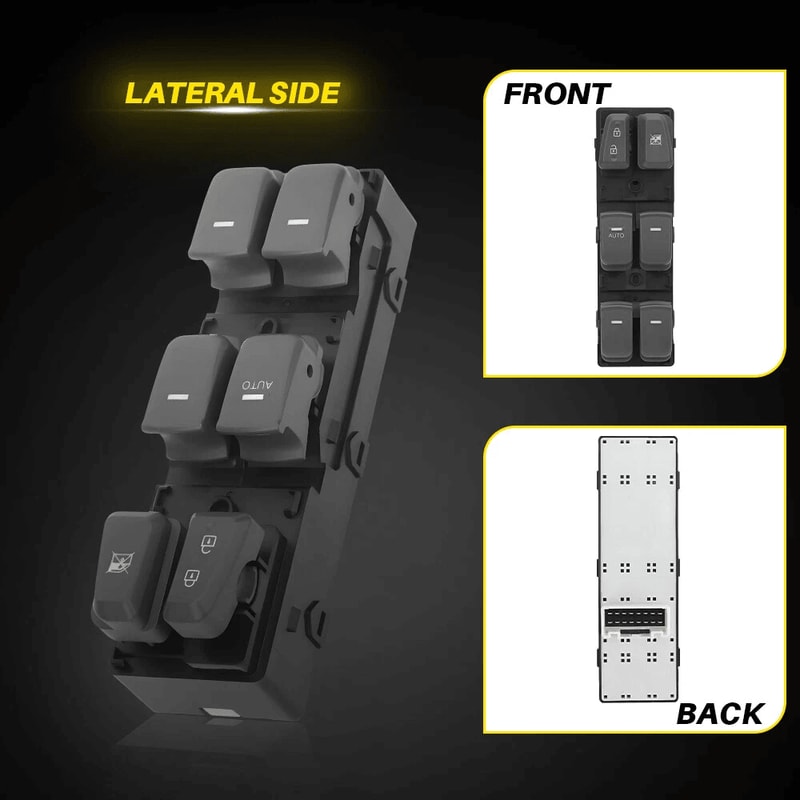 Gray Left Driver Door Power Window Switch Direct Fit Stable 4