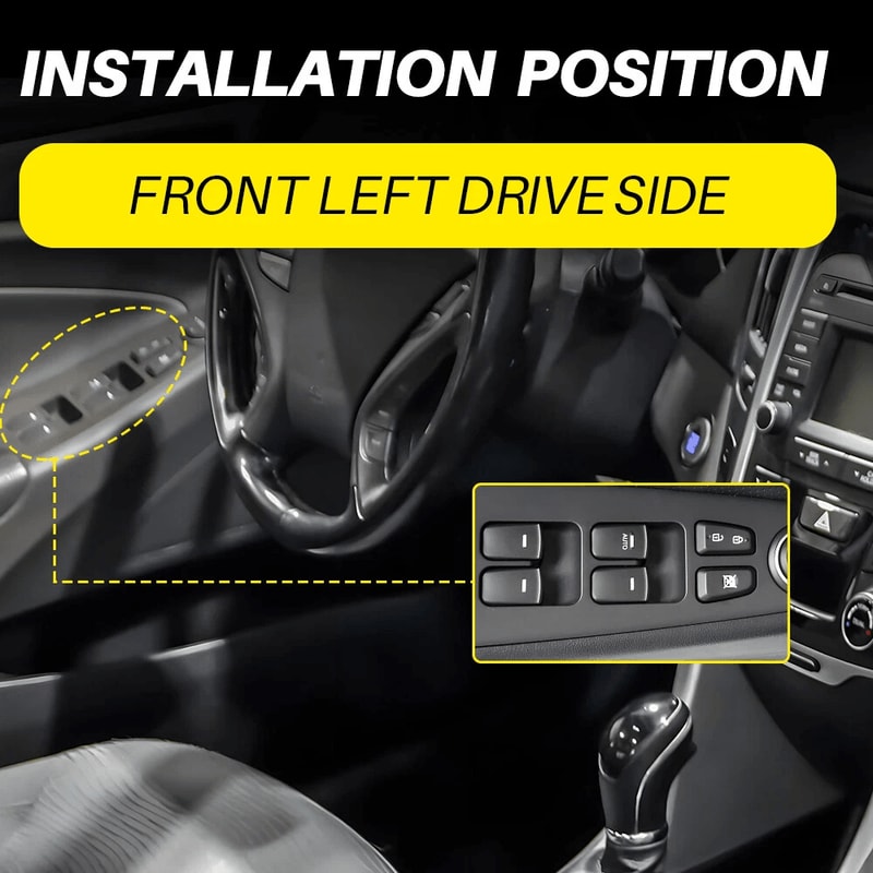 Gray Left Driver Door Power Window Switch Direct Fit Stable 6
