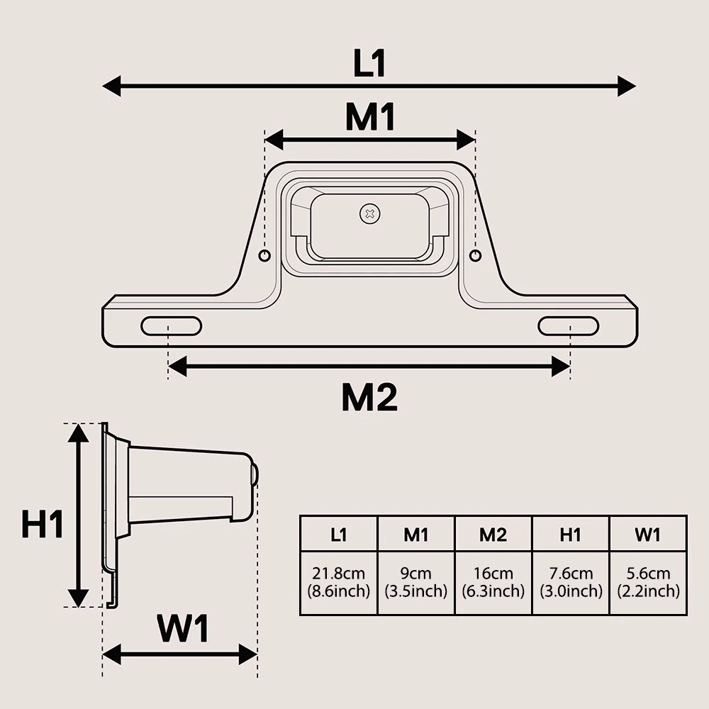 LED License Plate Light DC BracketMount For UTV ATV Trailer Truck 10