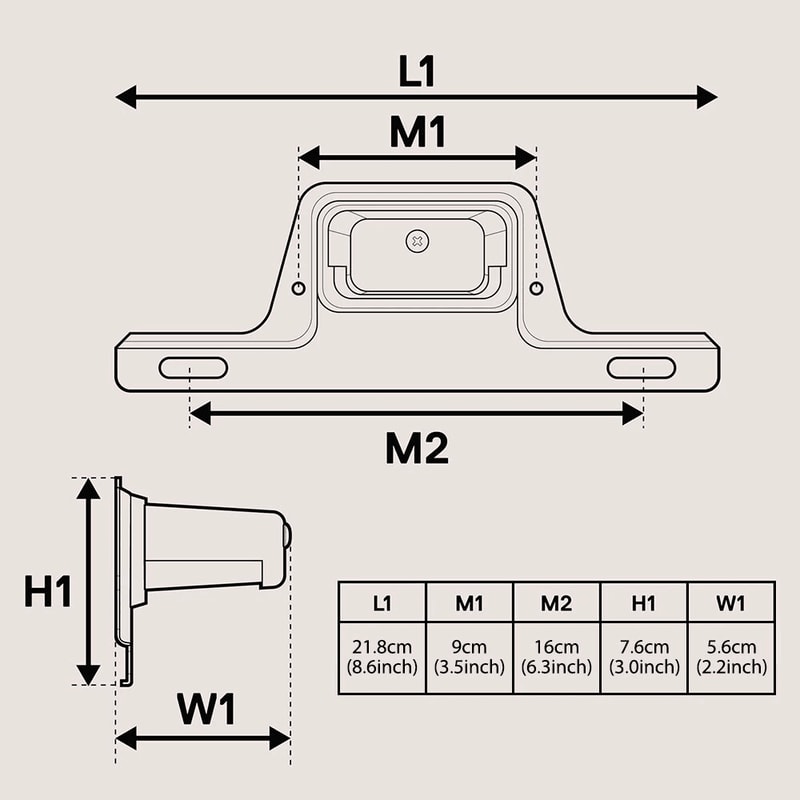 LED License Plate Light DC BracketMount For UTV ATV Trailer Truck 10