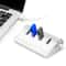 Portable USB Hub HighSpeed Data Transfer Aluminum Alloy Charging Hub For Windows PC Mac 0