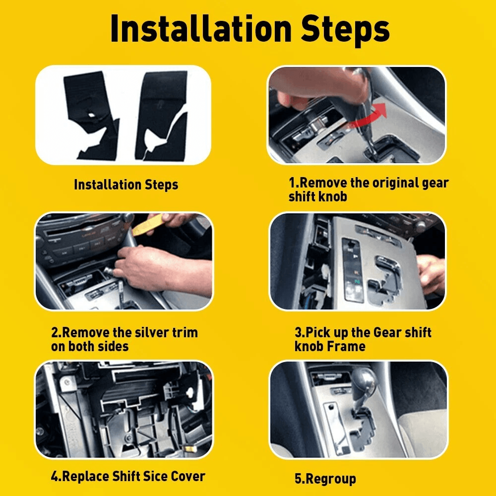 Shift Slide Cover For Console ABS Material Perfect Fit For Your Vehicle 3