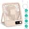 Quiet Mini Table Fan Portable Desktop Fan Speed Office Cooling Fan USB Rechargeable Silent Operatio 2