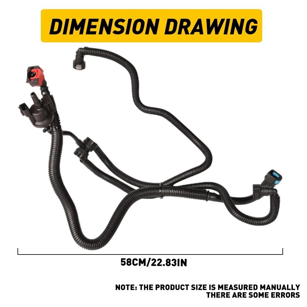 Durable Car Vapor Canister Purge Valve EVAP Hose Perfect Fit No Drilling Required 5