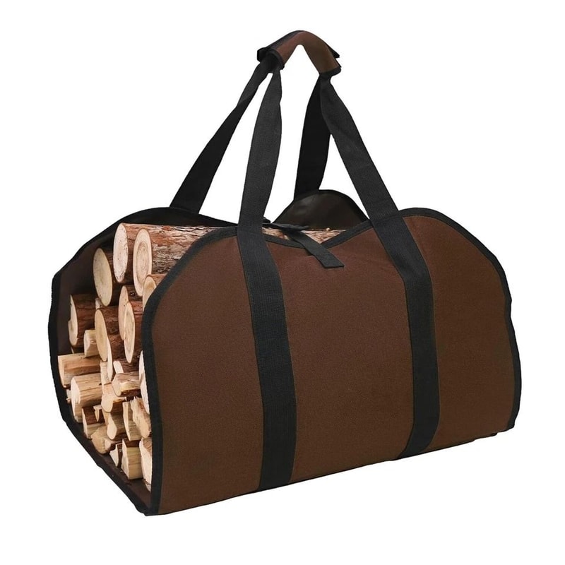 Firewood Carrier Bag Carrying Wood Holder Durable And WearResistant Convenient For Fireplace Outdo 2