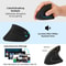 Wireless Ergonomic Vertical Mouse 1600DPI 6 Keys Optical Mice For Laptop Desktop Smooth Tracking 8