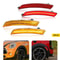 Full LED Side Marker Light Set LED Lens AmberRed For Cars 10