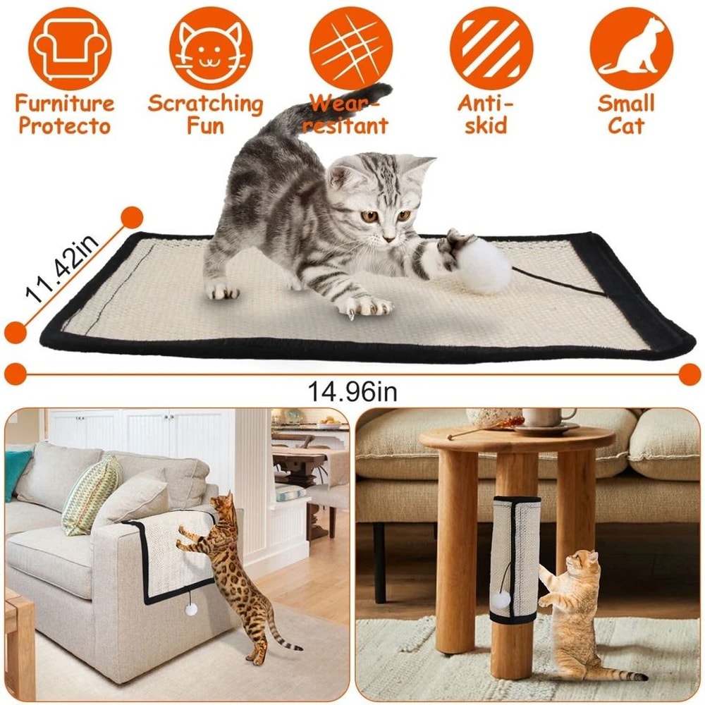Cat Scratching Pad Cat Scratcher Mat Protects Furniture Sofa Carpet From Scratching 2