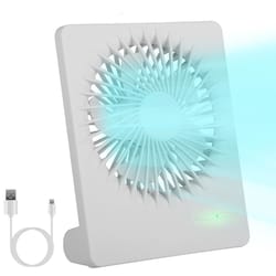 quiet blade portable desk fan, cooling fan for desktop, office, home, dorm, travel